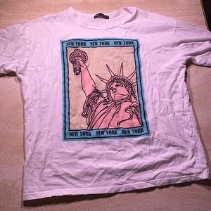 White Zara New York t-shirt